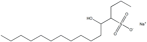 5-Hydroxyhexadecane-4-sulfonic acid sodium salt Struktur