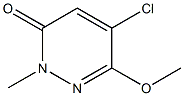 6-Methoxy-2-methyl-5-chloropyridazin-3(2H)-one Struktur