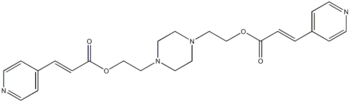 1,4-Piperazinediethanol bis(4-pyridineacrylate) Struktur