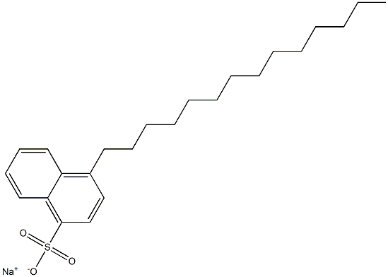 4-Tetradecyl-1-naphthalenesulfonic acid sodium salt Struktur