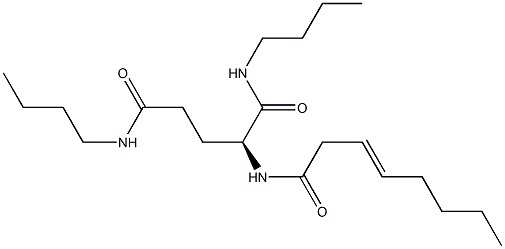 N2-(3-Octenoyl)-N1,N5-dibutylglutaminamide Struktur