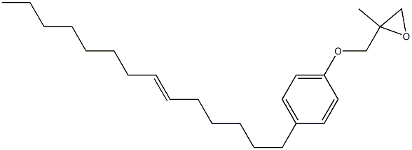 4-(6-Tetradecenyl)phenyl 2-methylglycidyl ether Struktur