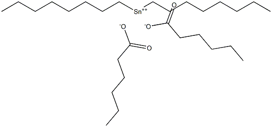 Dihexanoic acid dioctyltin(IV) salt Struktur