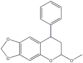 6-Methoxy-7,8-dihydro-8-phenyl-6H-1,3-dioxolo[4,5-g][1]benzopyran Struktur