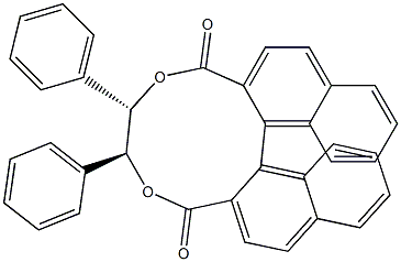 2,2'-[[(1S,2S)-1,2-Diphenylethylene]bis(oxycarbonyl)][1,1'-binaphthalene] Struktur