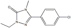 2-Ethyl-4-methyl-5-(4-chlorophenyl)-2H-1,2,4-triazol-3(4H)-one Struktur