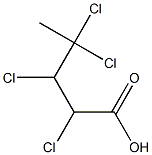 2,3,4,4-Tetrachlorovaleric acid Struktur