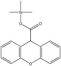 9H-Xanthene-9-carboxylic acid trimethylsilyl ester Struktur