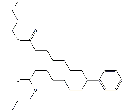 7-Phenyltridecane-1,13-dicarboxylic acid dibutyl ester Struktur