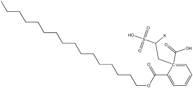 Phthalic acid 1-hexadecyl 2-(2-potassiosulfoethyl) ester Struktur