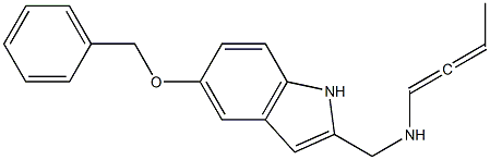 2-[(1,2-Butadienyl)aminomethyl]-5-(benzyloxy)-1H-indole Struktur