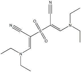 2,2'-Sulfonylbis[(E)-3-diethylaminopropenenitrile] Struktur