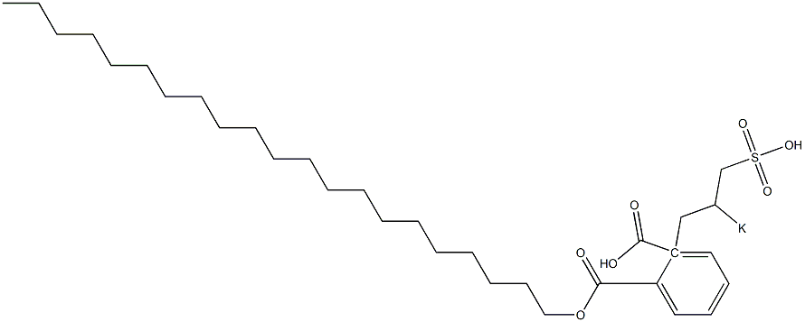 Phthalic acid 1-henicosyl 2-(2-potassiosulfopropyl) ester Struktur