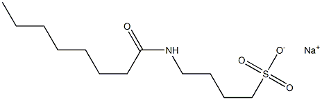 4-Capryloylamino-1-butanesulfonic acid sodium salt Struktur