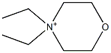 4,4-Diethylmorpholinium Struktur