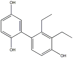 2',3'-Diethyl-1,1'-biphenyl-2,4',5-triol Struktur