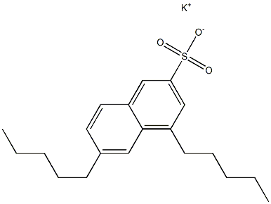 4,6-Dipentyl-2-naphthalenesulfonic acid potassium salt Structure