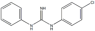 N-(4-Chlorophenyl)-N'-(phenyl)guanidine Struktur