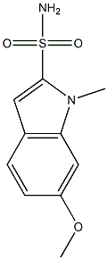 6-Methoxy-1-methyl-1H-indole-2-sulfonamide Struktur