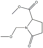 1-(Methoxymethyl)-5-oxopyrrolidine-2-carboxylic acid methyl ester Struktur