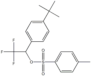 4-Methylbenzenesulfonic acid 2,2,2-trifluoro-1-(4-tert-butylphenyl)ethyl ester Struktur