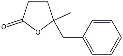 Dihydro-5-methyl-5-benzylfuran-2(3H)-one Struktur