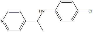 N-(4-Chlorophenyl)-1-(4-pyridyl)ethylamine Struktur