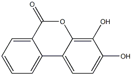 3,4-Dihydroxy-6H-dibenzo[b,d]pyran-6-one Struktur