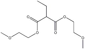 Propane-1,1-dicarboxylic acid bis(2-methoxyethyl) ester Struktur