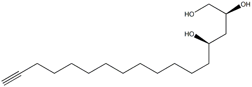 (2S,4R)-16-Heptadecyne-1,2,4-triol Struktur