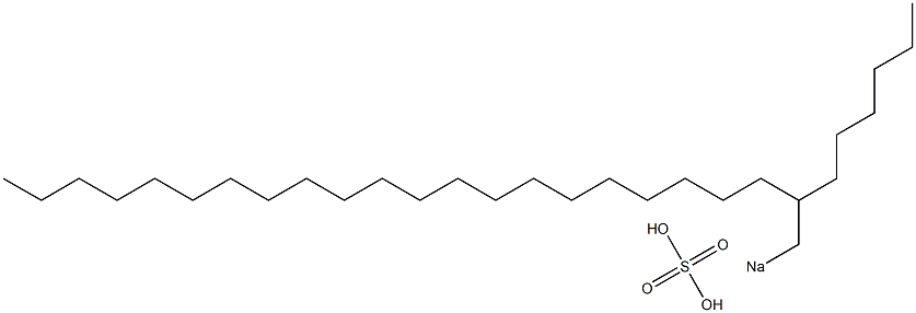 Sulfuric acid 2-hexyltricosyl=sodium salt Struktur