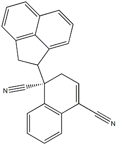 (1S)-[1-[(1R)-Acenaphthen-1-yl]-1,2-dihydronaphthalene]-1,4-dicarbonitrile Struktur