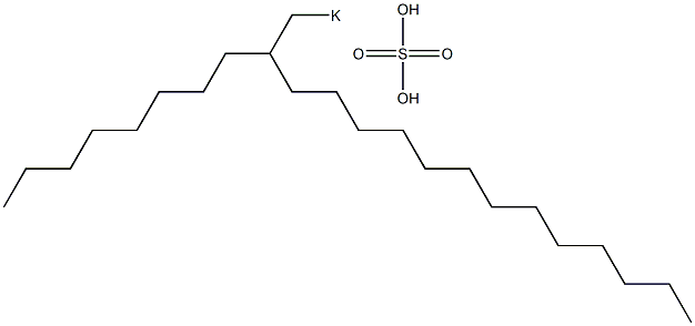 Sulfuric acid 2-octylpentadecyl=potassium salt Struktur