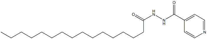 1-[(4-Pyridinyl)carbonyl]-2-palmitoylhydrazine Struktur