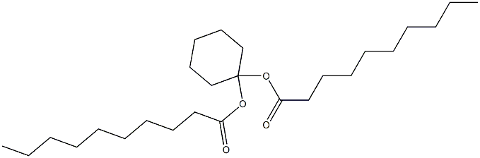 Didecanoic acid 1,1-cyclohexanediyl ester Struktur