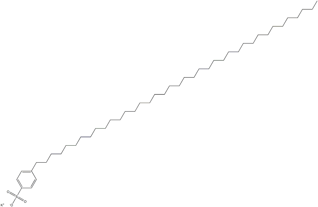 4-(Nonatriacontan-1-yl)benzenesulfonic acid potassium salt Struktur