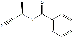 (+)-N-[(R)-1-Cyanoethyl]benzamide Struktur