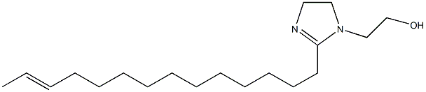 2-(12-Tetradecenyl)-2-imidazoline-1-ethanol Struktur