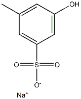 3-Hydroxy-5-methylbenzenesulfonic acid sodium salt Struktur