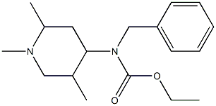 N-Benzyl-N-(1,2,5-trimethylpiperidin-4-yl)carbamic acid ethyl ester Struktur