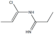 N-(1-Chloro-1-propenyl)propanimidamide Struktur