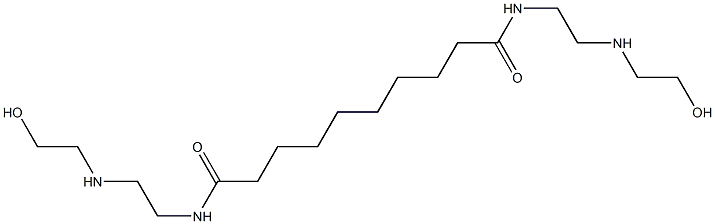 N,N'-Bis[2-[(2-hydroxyethyl)amino]ethyl]decanediamide Struktur