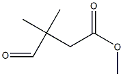 3-Formyl-3-methylbutyric acid methyl ester Struktur