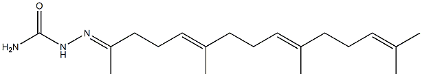 1-(1,5,9,13-Tetramethyl-4,8,12-tetradecatrienylidene)semicarbazide Struktur