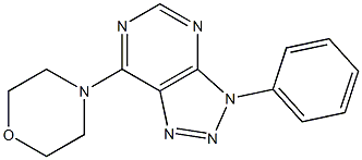 3-Phenyl-7-morpholino-3H-1,2,3-triazolo[4,5-d]pyrimidine Struktur