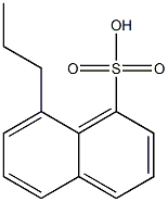 8-Propyl-1-naphthalenesulfonic acid Struktur