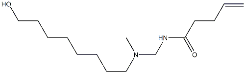 N-[[N-(8-Hydroxyoctyl)-N-methylamino]methyl]-4-pentenamide Struktur