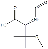 [R,(+)]-N-Formyl-3-methoxy-D-valine Struktur