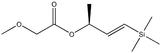 Methoxyacetic acid [(S,E)-1-(trimethylsilyl)-1-buten-3-yl] ester Struktur