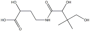 4-(2,4-Dihydroxy-3,3-dimethylbutyrylamino)-2-hydroxybutyric acid Struktur